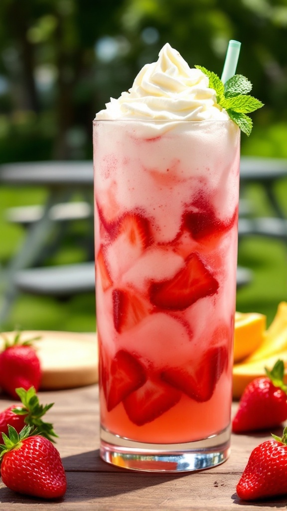 Homemade Real Fruit Irish Cream Soda