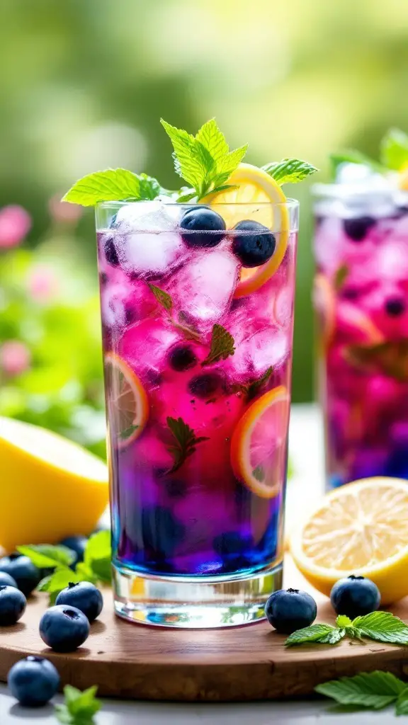 Refreshing Blueberry Mint Mocktail Recipe