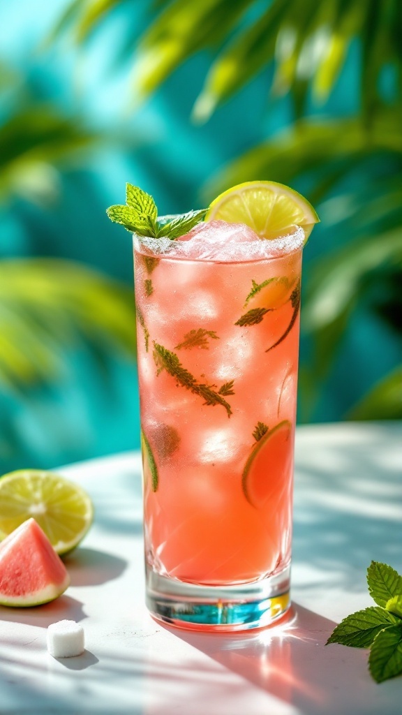 Refreshing Guava Rum Cocktail