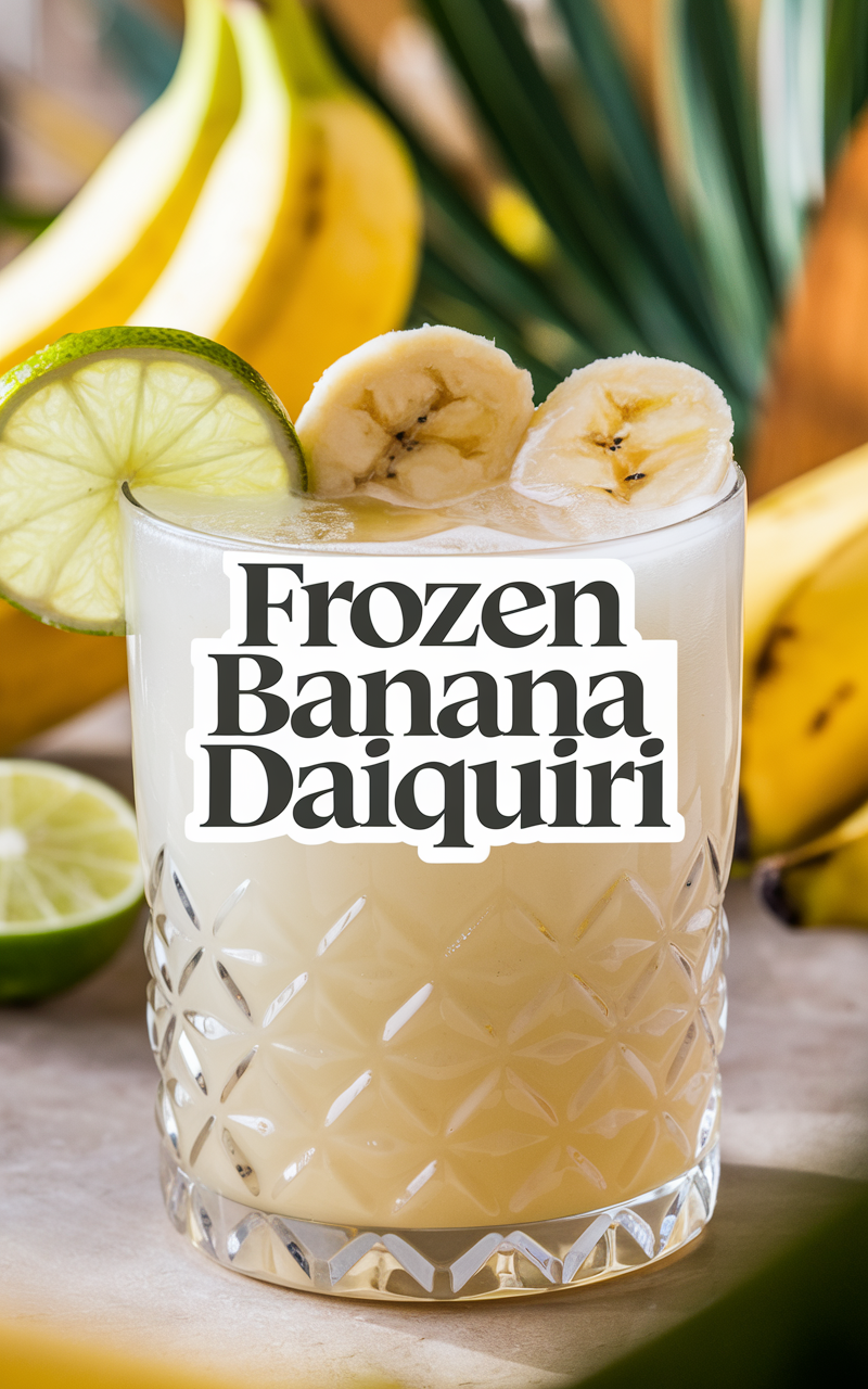 Frozen Banana Daiquiri: Your Effortless, Tropical Summer Cocktail ...