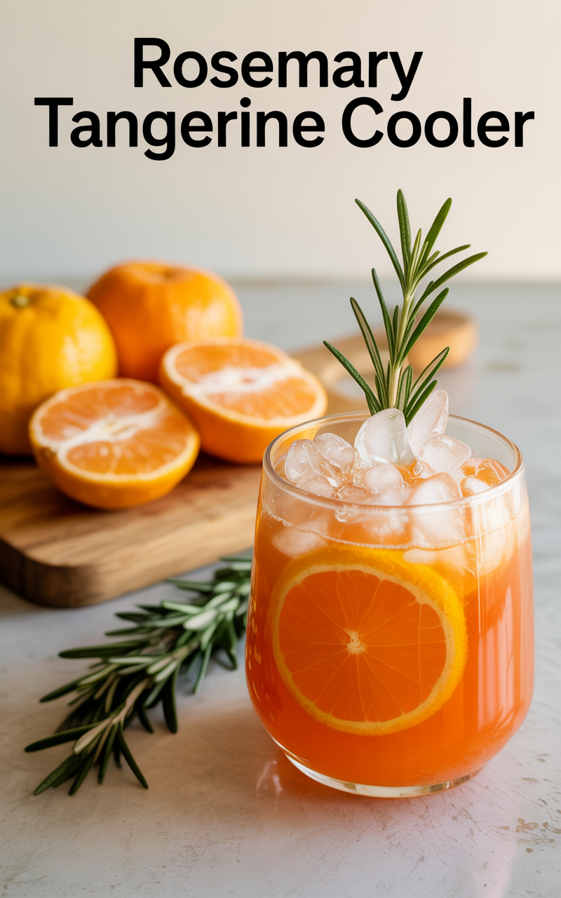 Rosemary Tangerine Cooler: A Vibrant Twist on Refreshing Citrus and ...