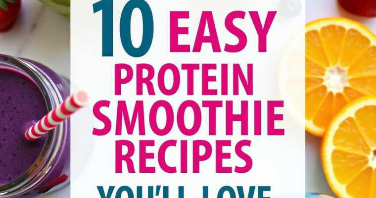 Blend Your Way to Better Health: 10 Protein Smoothie Recipes for Weight Loss & Muscle Recovery