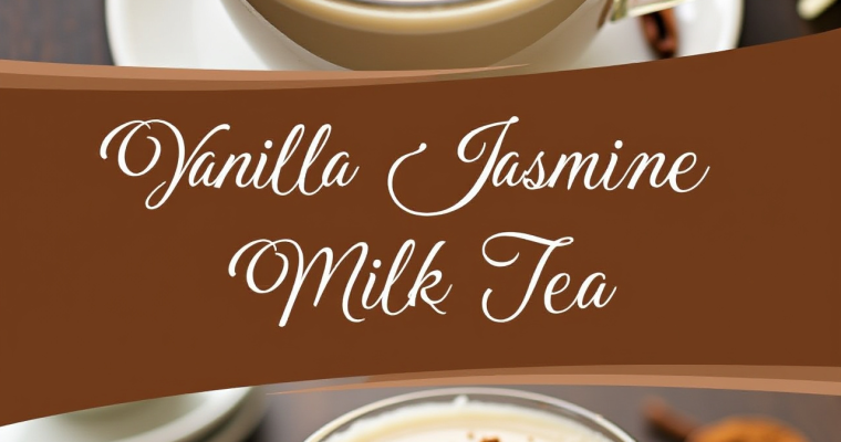 Heavenly Harmony: A Creamy Vanilla Jasmine Milk Tea Delight