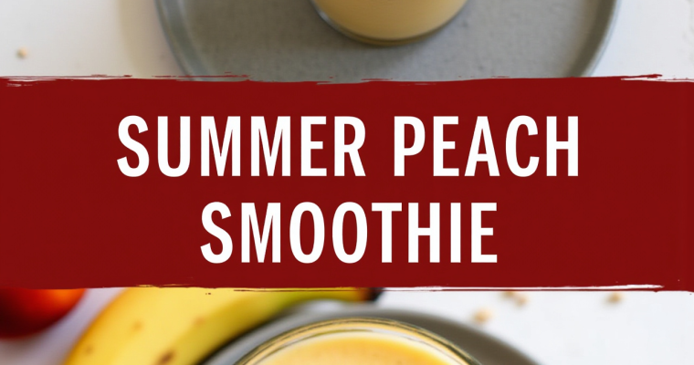 Summer Bliss in a Glass: The Ultimate Peach Smoothie Recipe