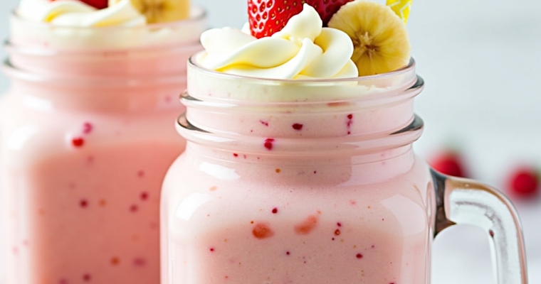Super Creamy Strawberry Banana Milkshake: The Ultimate Summer Indulgence
