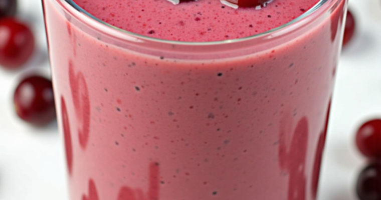 Bright & Tangy Holiday Boost: The Ultimate Fresh Cranberry Smoothie Recipe