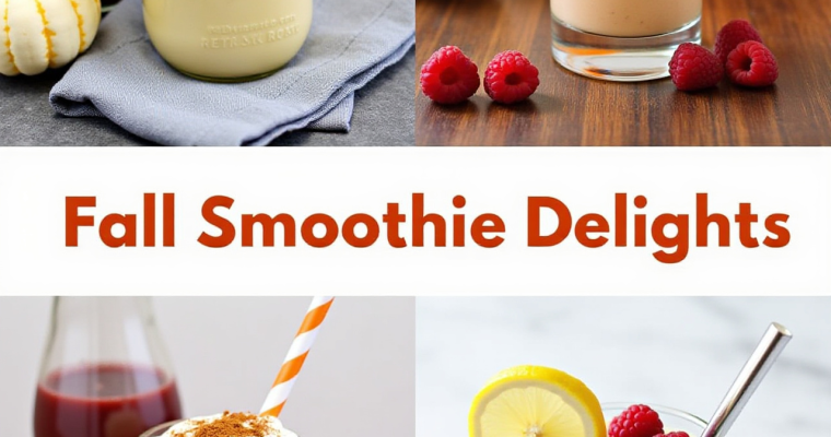 Cozy Autumn Sips: 6 Must-Try Fall Smoothie Recipes for the Perfect Seasonal Blend