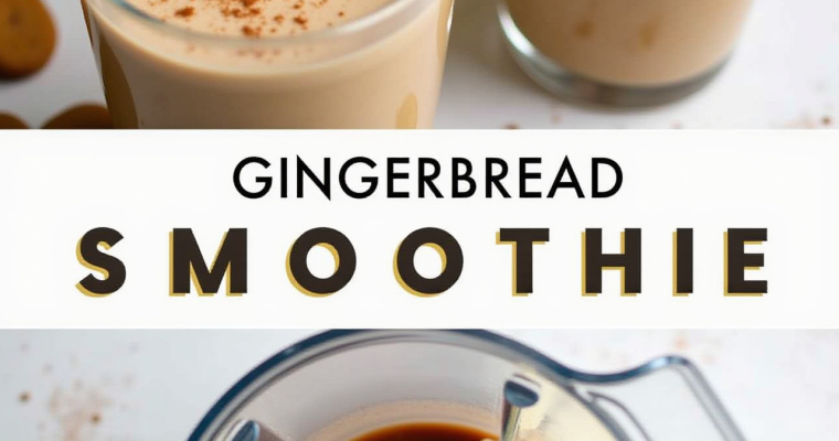 Gingerbread Smoothie: A Festive, Healthy Twist on Your Holiday Favorites