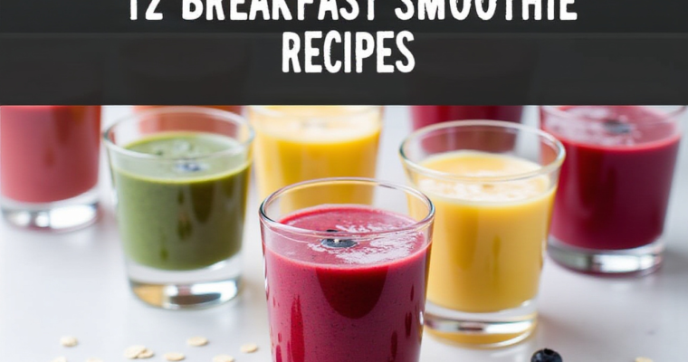 Morning Energy Boost: 12 Quick & Delicious Smoothies for Busy Lifestyles